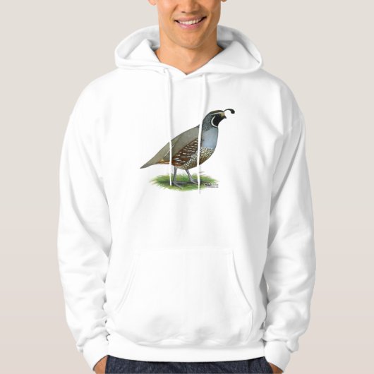 California Valley Quail Hoodie (Voorkant)