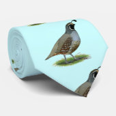 California Valley Quail Stropdas (Opgerold)