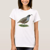 California Valley Quail T-shirt (Voorkant)