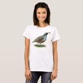 California Valley Quail T-shirt (Voorkant volledig)