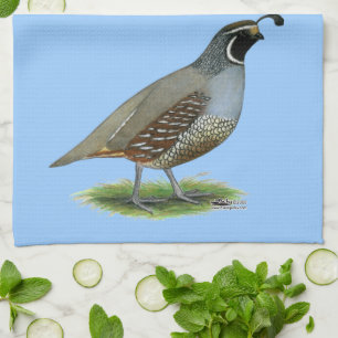 California Valley Quail Theedoek