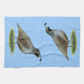 California Valley Quail Theedoek (Horizontaal)