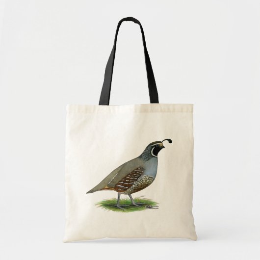 California Valley Quail Tote Bag (Voorkant)