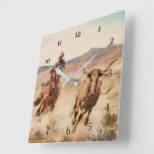 “California Vaquero” by Edward Borein Vierkante Klok (Hoek)