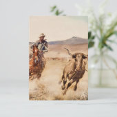 "California Vaquero" door Edward Borein Bedankkaart (Staand voorkant)