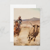 "California Vaquero" door Edward Borein Bedankkaart (Voorkant / Achterkant)