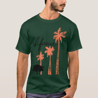 California Varkens Hogs and Palm Trees Premium 384 T-shirt