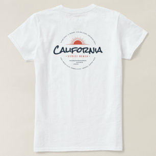 California Venice Beach Vintage Sunset Surfen T-shirt