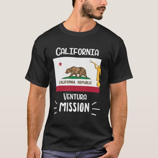 California Ventura Mormon LDS Mission Missionary T-shirt (Voorkant)