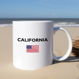 California, Verenigde Staten, Amerikaanse vlag Lig Koffiemok