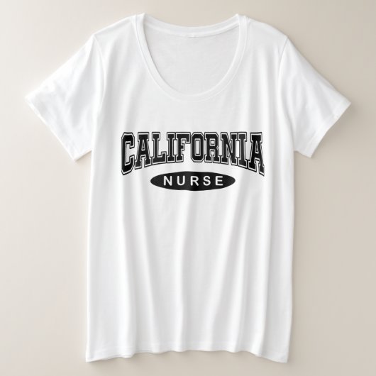 California verpleegster oversized grafisch tshirt (Design voorkant)