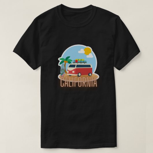 California Vibes T-shirt (Design voorkant)