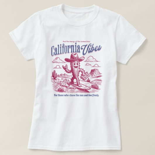 California Vibes T-shirt (Design voorkant)