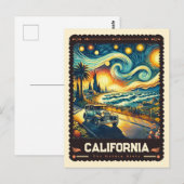 California | Vincent van Gogh geïnspireerd Briefkaart (Voorkant / Achterkant)