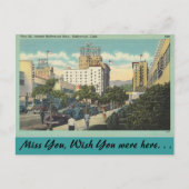 California, Vine Street, Hollywood Briefkaart (Voorkant)