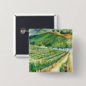 California Vineyard Button (Voorkant /achterkant)