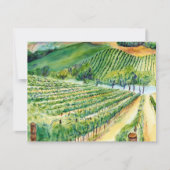 California Vineyard Invitation Kaart (Voorkant)