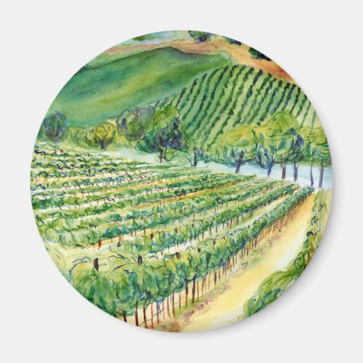 California Vineyard Magnet (Voorkant)