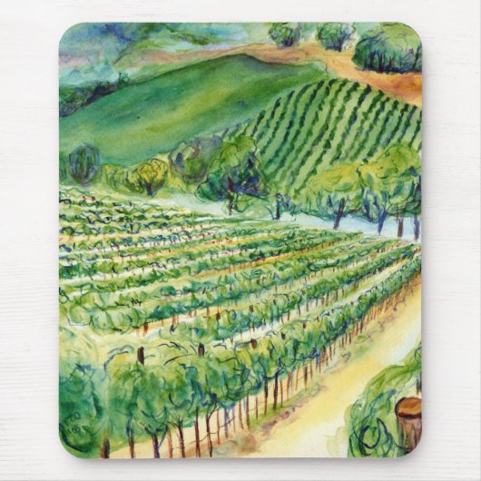 California Vineyard Mousepad Muismat (Voorkant)