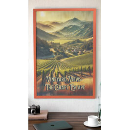 California Vineyard Poster