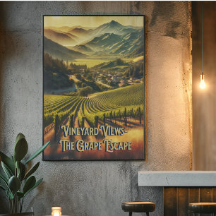 California Vineyard Poster