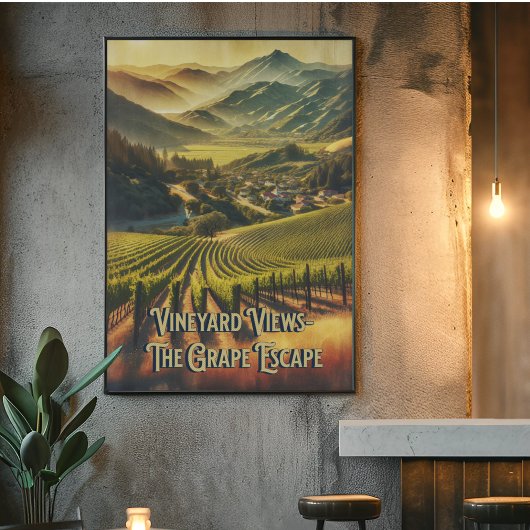 California Vineyard Poster