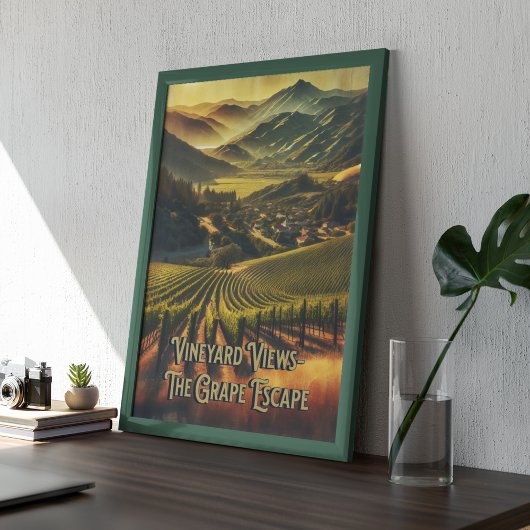 California Vineyard Poster
