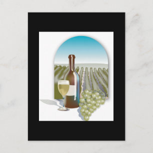 California Vineyard Wedding Save the Dates Aankondigingskaart