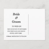 California Vineyard Wedding Save the Dates Aankondigingskaart (Achterkant)