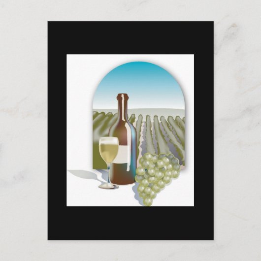 California Vineyard Wedding Save the Dates Aankondigingskaart (Voorkant)