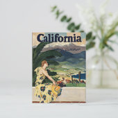 California Vintage Travel Briefkaart (Staand voorkant)