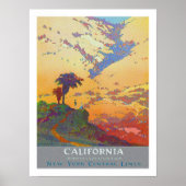 California Vintage Travel Poster (Voorkant)