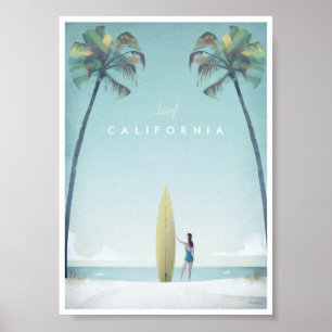 California Vintage Travel Poster