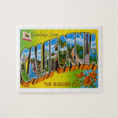 California Vintage Travel States Legpuzzel (Horizontaal)