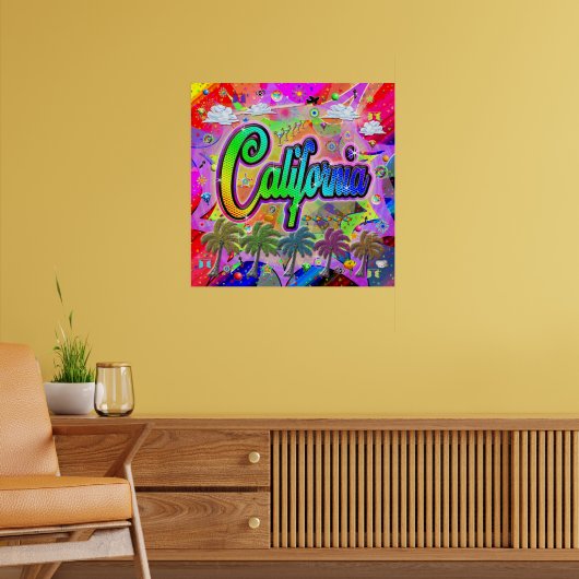 California Vista Express-Poster Poster (Woonkamer 2)