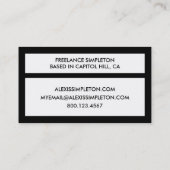 california vlag brick muur visitekaartje (Achterkant)