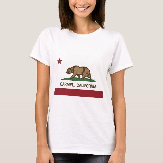 california vlag carmel t-shirt (Voorkant)