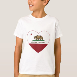 california vlag coloma t-shirt