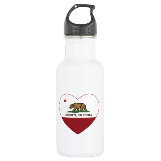california vlag crockett hart waterfles (Voorkant)
