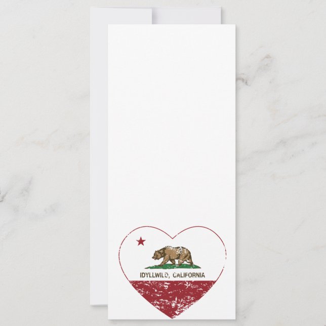 california vlag idyllwild hart noodlottig (Voorkant)