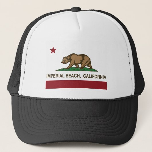 california vlag imperial strand trucker pet (Voorkant)