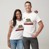 california vlag lang strand t-shirt (Unisex)