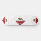 california vlag monterey park hartproblemen skateboard (Horizontaal)