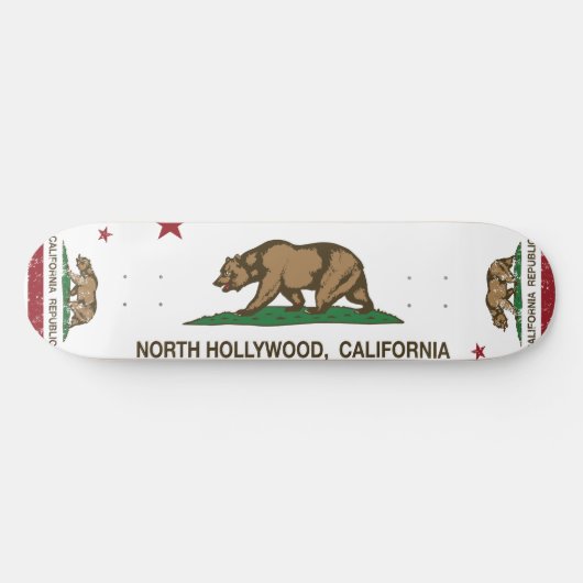 california vlag noord hollywood skateboard (Horizontaal)
