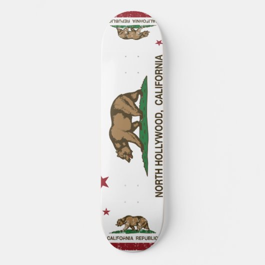 california vlag noord hollywood skateboard (Voorkant)