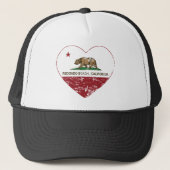 california vlag redondo strandhart noodlottig trucker pet (Voorkant)