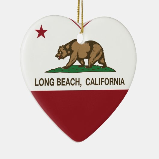 california vlag strand keramisch ornament (Rechts)
