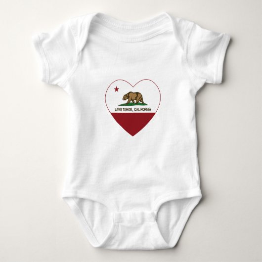 california vlag tahoe - hart romper (Voorkant)