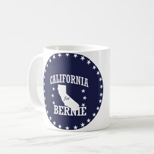CALIFORNIA VOOR BERNIE SANDERS KOFFIEMOK (Voorkant links)