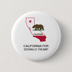 CALIFORNIA voor DONALD TRUMP 2020 Button